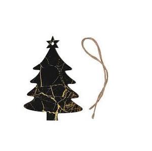 Adornos de metal plateado con acabado martillado con regalos de vacaciones de Navidad Aluminio decorativo colgante único - Product Image 6