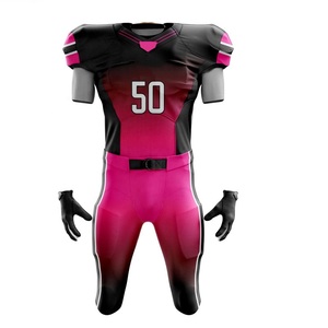 Wholesale <b>Cheap</b> 100% Polyester American Football Uniform Jerseys Youth American Direct Sale Low MOQ Sports Uniforms - Product Image 1