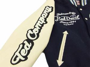 Blouson universitaire personnalisé en laine méltone pour homme, col montant, manches en cuir, fin, style urbain, respirant, coupe-vent, hiver - Product Image 2