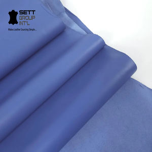 Cuero de vacuno de grano completo OEM, color azul, 1.1-1.3 mm, para la fabricación de calzado, decoración del hogar, costura, manualidades, taller, herramientas de cuero de calidad, confiable - Product Image 2