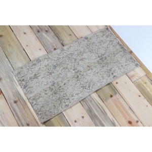 Alfombra Turca Pequeña de 1.5x2.9 pies, Alfombra Floral Beige y Azul de Lana - Product Image 2