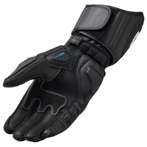 Gants de moto sportifs en cuir véritable avec logo personnalisé, style tendance, pour la course, antidérapants, respirants, compatibles avec les écrans tactiles - Product Image 4