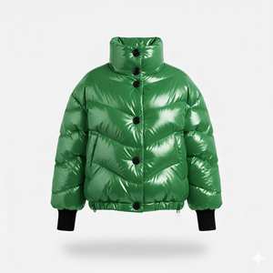 Veste matelassée en tricot pour femme, directement de l'usine, logo personnalisé, manches longues, légère, respirante, imperméable, chaude - Product Image 6