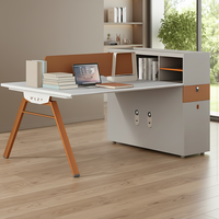 Siège de bureau en bois Foshan, cloison de bureau pour ordinateur, poste de travail, poste de travail blanc, mobilier moderne, bureaux, table pour le personnel