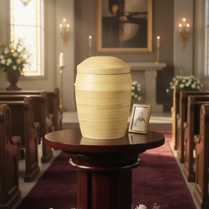 Urnes en bambou naturel 100% renouvelable de haute qualité pour les cendres humaines Urnes funéraires pour animaux de compagnie en provenance du Vietnam - Product Image 5