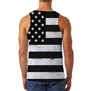 Camiseta sin mangas de entrenamiento de gimnasio de algodón de alta calidad OEM para hombre, Camiseta deportiva transpirable con tirantes, técnica lavada informal con logotipo personalizado - Product Image 5