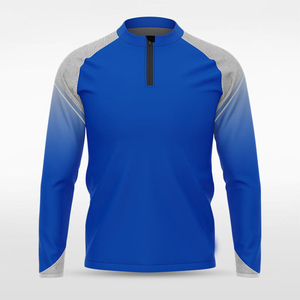 เสื้อซับลิเมชั่นแบบซิป ¼ ด้านหลัง สามารถกลับด้านได้ เสื้อออกกำลังกายแบบกำหนดเอง เสื้อกีฬา ระบายอากาศได้ดี น้ำหนักเบา - Product Image 1