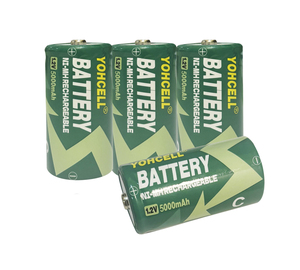 Yohcell AA mô hình C Kích thước có thể sạc lại 1.2V Nimh pin tùy chỉnh công suất tùy chọn cho các thiết bị hàng ngày như đồ chơi & đèn pin - Product Image 6