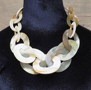 Collier en corne de buffle naturelle, fait à la main, religieux, écologique, de haute qualité, antique indien, imitation personnalisable - Product Image 6