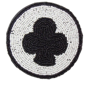 ที่รองแก้วลูกปัดสีขาวเหมาะกับผู้เล่นโป๊กเกอร์สามารถปรับแต่งได้อุปกรณ์ในห้องครัวที่รองแก้วลูกปัด - Product Image 2