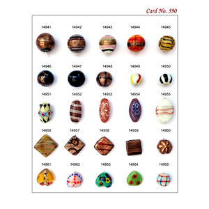 Beau nouveau design unique fait à la main au chalumeau perles de verre décoratives fantaisie pour la fabrication de bijoux disponibles au prix de gros - Product Image 3