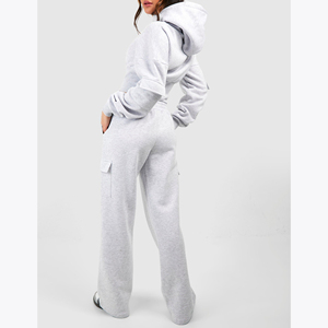 2025 alta calidad nueva llegada mujeres chándal 2 piezas conjunto alta moda mujer chándal a juego ropa deportiva - Product Image 6