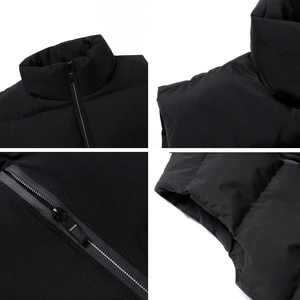 Logo personalizzato invernale tenere caldo piumino antivento in cotone poliestere <span class=keywords><strong>giacca</strong></span> senza maniche gilet da uomo panciotti traspiranti <span class=keywords><strong>e</strong></span> resistenti - Product Image 6