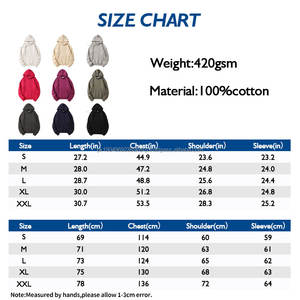 Sweat-shirts à capuche pour hommes en coton 100% de haute qualité avec logo personnalisé, 420GSM, tissu éponge français uni, impression DTG, sweat-shirts décontractés unisexes - Product Image 3