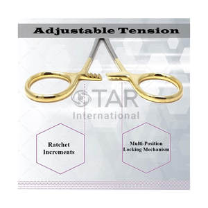 Portaagujas Olsen Hegar con Tijeras Integradas, Mordazas Serradas, Anillos de Control de Presión y Agarre Firme, Instrumentos Médicos - Product Image 4