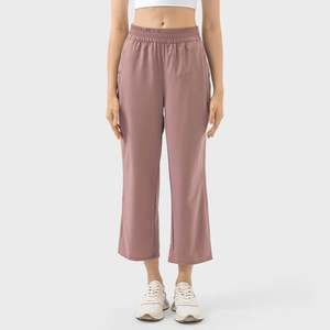 Relaxed Fit Stylish Fashion Loose Sweatpants Loose Fit <b>Lounge</b> Custom Making Embroidery Logo Options <b>Women's</b> Sweat <b>Pants</b> - Product Image 3