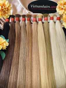 Extensions de cheveux humains vierges vietnamiens 100% naturels, super double drawn, double trame, couleur claire, cuticules intactes, qualité supérieure, les plus vendues - Product Image 2