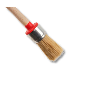 Beech Wood <b>Round</b> Ring Paint <b>Brush</b> Set 20/25/30/50 mm Sanded Handle Mixed Bristle Wholesale Custom Logo - Product Image 1
