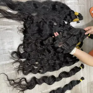 Special Products Single Donor Natural Wavy Wholesale Virgin Raw Human Hair Bulk Factory Supplier Smoothest