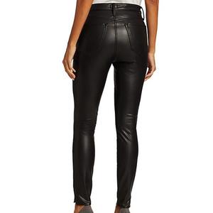 Cheap Price Winter Leather Pants Custom Printed Logo Women Fashionable Top Leather Pants High Quality - Product Image 3