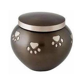 Modern Stylish Small Brass Cremation <b>Urn</b> Classic Design for Pet Ashes Wholesale Funeral Supplies Decorative <b>Urn</b> - Product Image 1