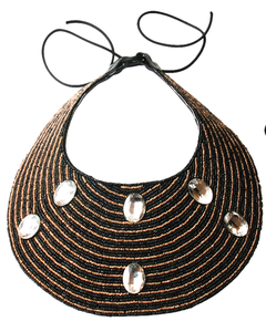 Collier de mariage bohème vintage avec perles de verre faites à la main, bijoux artisanaux par Z F Craft Impex - Product Image 3