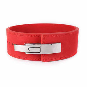 <b>Powerlifting</b> Adjustable Lever <b>Belt</b> 13mm Heavy Duty 4-inch Wide Custom COWHIDE Material Non-Slip Professional Protection for - Product Image 4