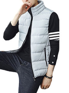 Customizable Men's Winter Puffer <b>Vest</b> with Reversible Zipper Breathable Casual Outerwear Low MOQ <b>Heated</b> <b>Heated</b> Waistcoat - Product Image 3