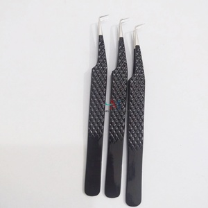 Pince à cils à pointe de fibre pour extensions de cils avec pince à épiler classique Diamond Grip - Product Image 5