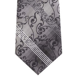 <b>Van</b> Heusen Men's Jamal Tie Blue Regular Size Classic Casual Style Jacquard Dot Paisley Printed Silk Polyester Wool Gift <b>Box</b> - Product Image 2