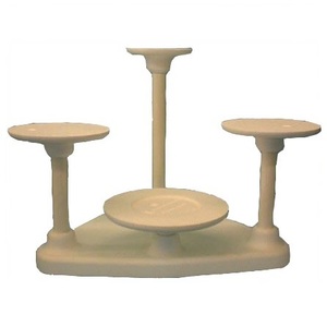 ถาดเค้กพับได้คุณภาพเยี่ยม พร้อมฝาแก้วและขอบทองเหลืองดีไซน์สวย ราคาไม่แพง - Product Image 6