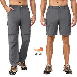 Pantalon convertible polyvalent pour hommes Caractéristiques se transforme facilement en short équipé d'une fermeture à glissière sécurisée Pantalon cargo convertible pour hommes - Product Image 3