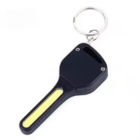 Lampe torche LED COB portable, corps en ABS, mousqueton, porte-clés magnétique, lampe suspendue pour sac à dos, équipement de randonnée nocturne, camping, CR2032