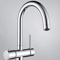 Robinet de cuisine extractible WYRAX Matte-Way, monocommande, à poser sur comptoir, en laiton moderne sans plomb, avec douchette extractible et mitigeur à valve céramique
