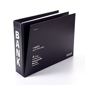PAGNA Carpeta Archivadora de Colores Básicos 50mm DIN Larga con 2 Anillas Mecanismo Q, Papel Polipropileno Laminado Negro - Product Image 2