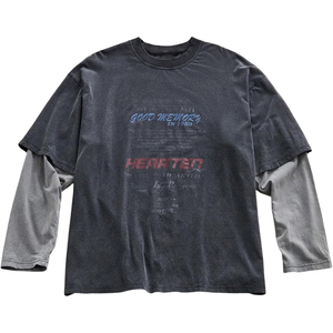 T-shirts pour hommes de bonne qualité, t-shirts à manches courtes avec motif numérique pour hommes, col rond, été, vintage, streetwear - Product Image 1