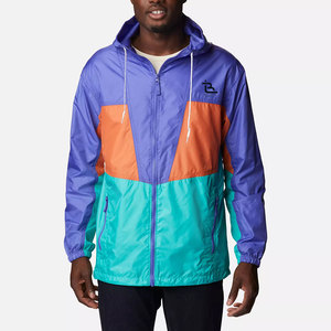 Veste coupe-vent en nylon imperméable légère à fermeture éclair intégrale avec capuche pour l'extérieur, veste décontractée sur mesure - Product Image 1