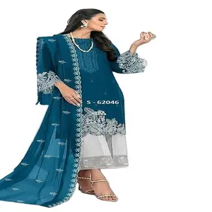 Hot Selling Trending Pakistani Dresses Fashion Arabic Dresses Women Salwar Kameez for Worldwide Supplier and Exporter