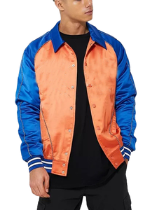 2026 Custom Men's Varsity <b>Baseball</b> High Street Style Satin Team Sports <b>Jacket</b> Breathable Winter <b>Bomber</b> <b>Jacket</b> - Product Image 4