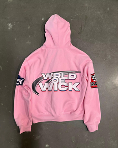 Chándales de algodón lavados con ácido para hombre, parche bordado personalizado con logotipo, chándales gruesos con cremallera, conjuntos de sudaderas con capucha y pantalones de chándal - Product Image 3