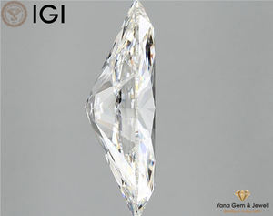 Spark of Purity 5,00 CARAT G Color VVS2 Claridad CVD Lab Grown Marquise Diamond IGI Certified Etically Created Jewelry - Product Image 5