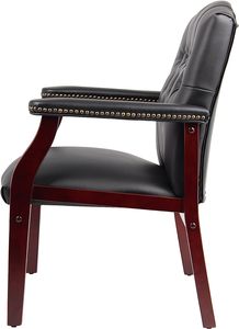 THLCr - 0034 American Vingtate Leathers League Executive Guest Chair for Libing Room Furniture - Product Image 6