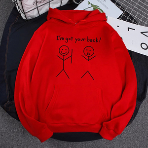 Sweats à capuche confortables et décontractés pour femmes pour l'automne hiver motif solide avec logo avant imprimé Style quotidien - Product Image 2