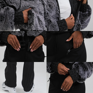 ชุดสกีแบบสลิมสำหรับทุกเพศ 1 ชิ้น กันลม กันน้ำ มีซิป ไซส์พลัส เสื้อฮู้ดสำหรับเล่นกีฬากลางแจ้งและชุดสโนว์บอร์ดสำหรับฤดูหนาว - Product Image 5