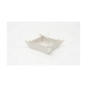 Multipurpose Cloth <b>Basket</b> White Waterproof Cotton Fabric <b>Bread</b> <b>Basket</b> French Country Style <b>Bread</b> Serving Tray Gift Exchange Idea - Product Image 3