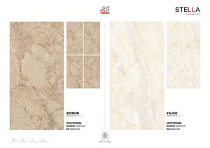 Carreaux sans fin en porcelaine brillante 600x1200 Grand format 24x48 Carreaux de mur et de sol polis de qualité supérieure Collection d'exportation élégante et durable - Product Image 5