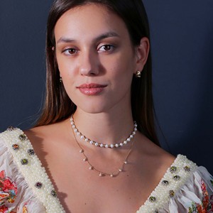 Collier Pendentif en Argent Sterling 925, Design Minimaliste Turc Perlé, Fait Main, Idéal pour Fiançailles, Mariage et Fêtes, Vente en Gros - Product Image 4