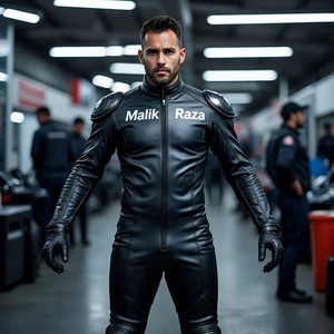 Malik Raza | Équipement de moto en cuir de luxe de qualité supérieure | Couleur personnalisée | Options de logo | CE Armor | Full Grain | Marque de haute qualité - Product Image 2