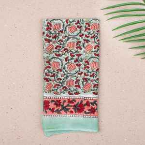 Pañuelo Floral de Algodón, Diadema Boho de Verano, Turbante para el Cabello, Pañuelo con Flores - Product Image 3