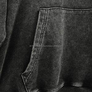 Sweat à capuche surdimensionné vintage de haute qualité personnalisé pour hommes, vêtements de rue rétro, vêtements de créateur, motif 3D brodé, ODM, écran - Product Image 6